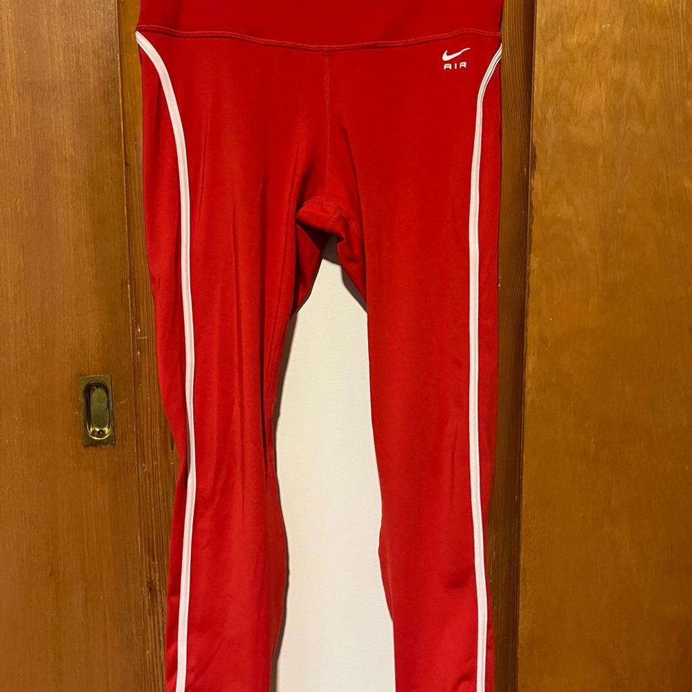 Nike Air Women’s Red Athletic Running Leggings.